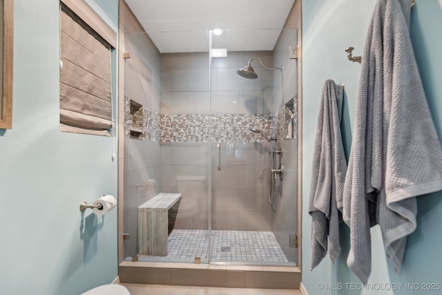 1209 Sherwood Ln, Broken Arrow, OK 74011 - bathroom with toilet and a stall shower