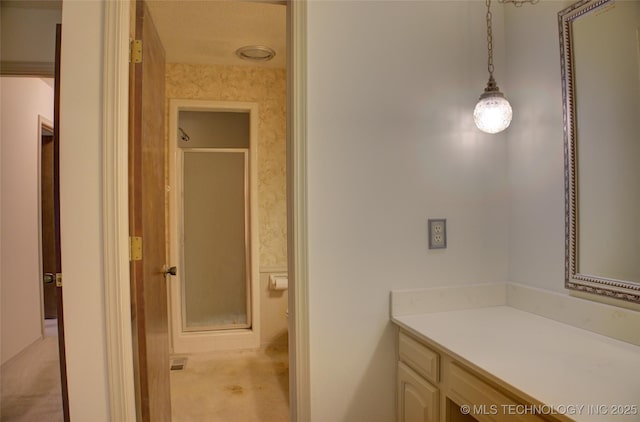 4004 S Hickory Ave, Broken Arrow, OK 74011 - full bath featuring vanity and a stall shower