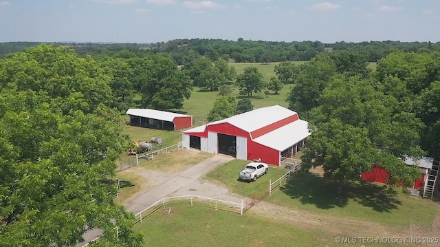 66235 S 320th Rd, Chouteau, OK 74337 - overview of rural landscape