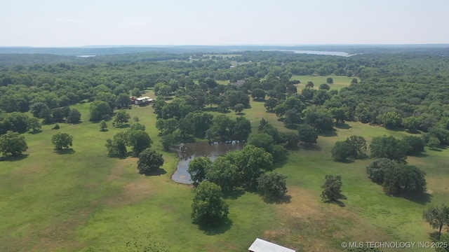 66235 S 320th Rd, Chouteau, OK 74337 - bird's eye view of a heavily wooded area