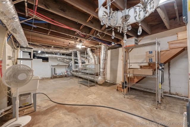 2305 E 13th St, Tulsa, OK 74104 - view of unfinished below grade area