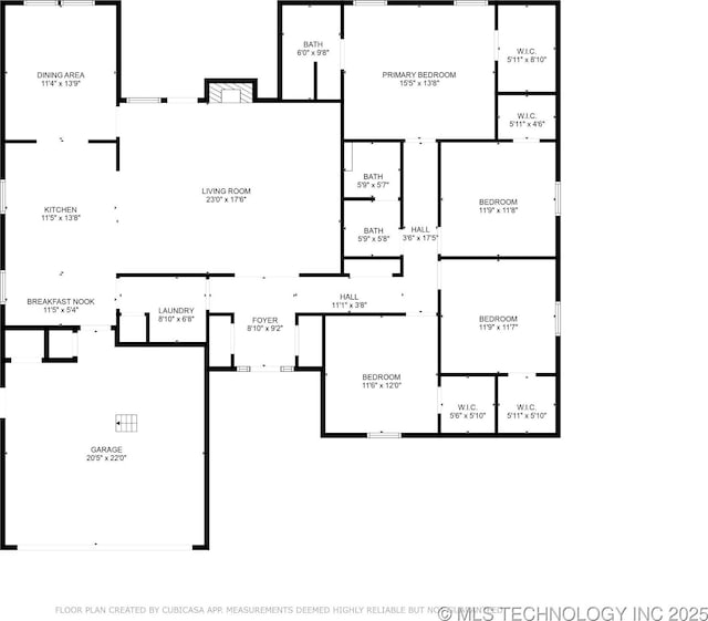 6407 S 110th E Ave, Tulsa, OK 74133 - property floor plan