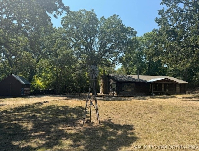13248 Spelling Rd, Davis, OK 73030 - view of grassy yard