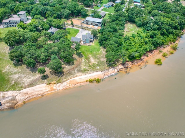 5168 Tower Dr, Kingston, OK 73439 - aerial overview of property's location with a nearby body of water