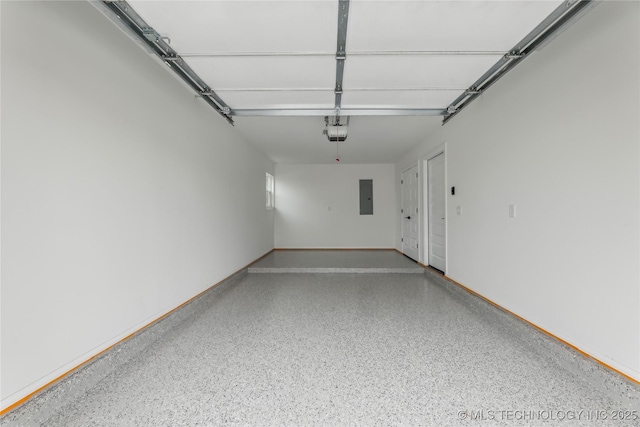 1448 N Main St Unit 2, Tulsa, OK 74106 - garage with electric panel and a garage door opener