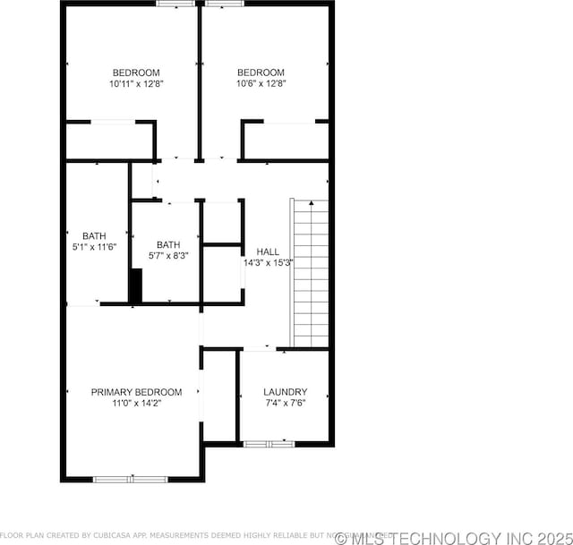 1448 N Main St Unit 2, Tulsa, OK 74106 - room layout