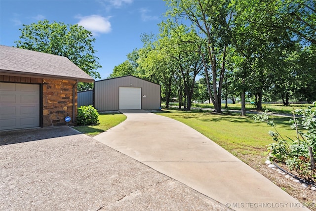 1485 Old Ketchum Rd, Langley, OK 74350 - view of grassy yard featuring an outdoor structure