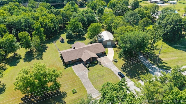 1485 Old Ketchum Rd, Langley, OK 74350 - aerial view of property and surrounding area