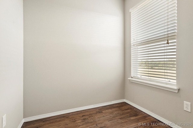 1620 E Granger St, Broken Arrow, OK 74012 - spare room with dark wood finished floors and baseboards