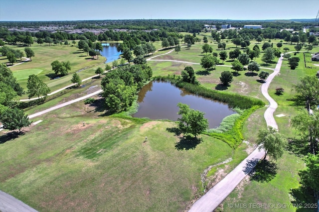 1620 E Granger St, Broken Arrow, OK 74012 - drone / aerial view of a large body of water and a golf club