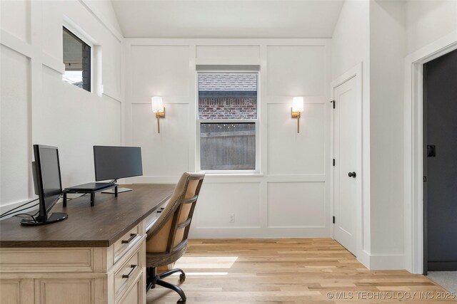 10215 E 121st Pl S, Bixby, OK 74008 - office featuring a decorative wall and light wood-style floors