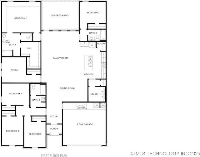 15485 S 34th E Ave, Bixby, OK 74008 - floor plan / room layout