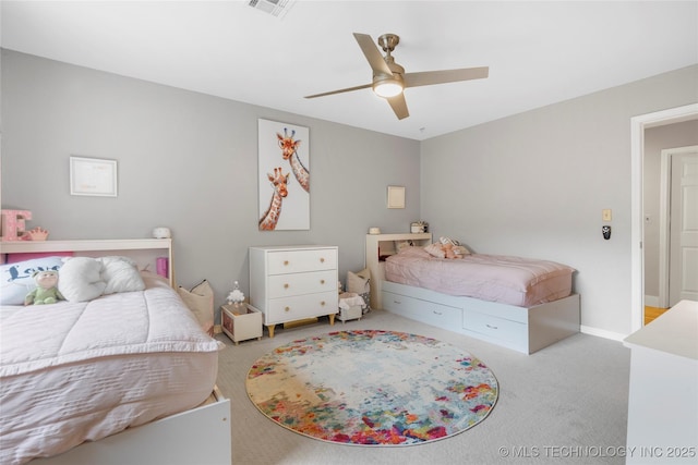 11937 S 18th St, Jenks, OK 74037 - carpeted bedroom with a ceiling fan