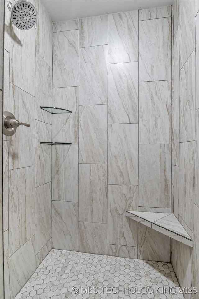 21893 S Arlene Dr, Claremore, OK 74019 - bathroom with tiled shower