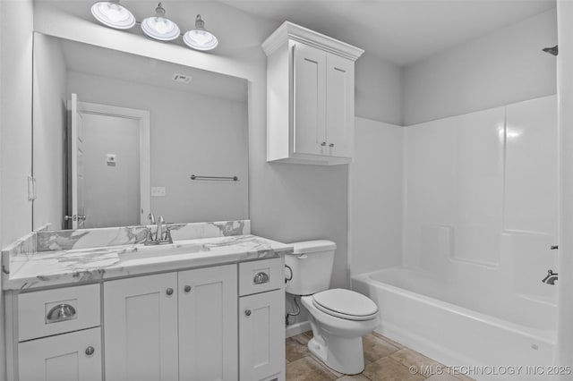 21893 S Arlene Dr, Claremore, OK 74019 - full bath with vanity, toilet, and bathing tub / shower combination