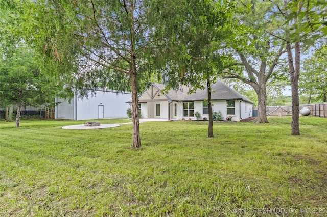 21893 S Arlene Dr, Claremore, OK 74019 - view of front of house featuring an outdoor fire pit