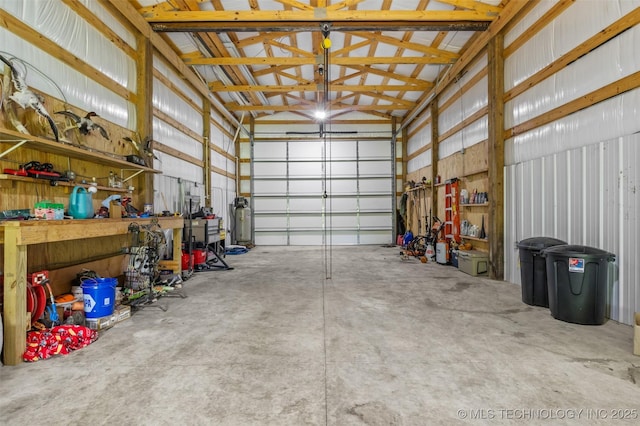 21893 S Arlene Dr, Claremore, OK 74019 - garage featuring metal wall