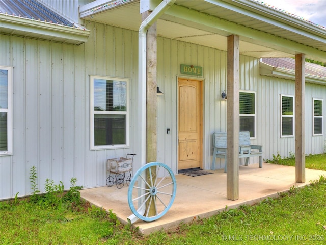 23814 E 91st St S, Broken Arrow, OK 74014 - doorway to property featuring metal roof