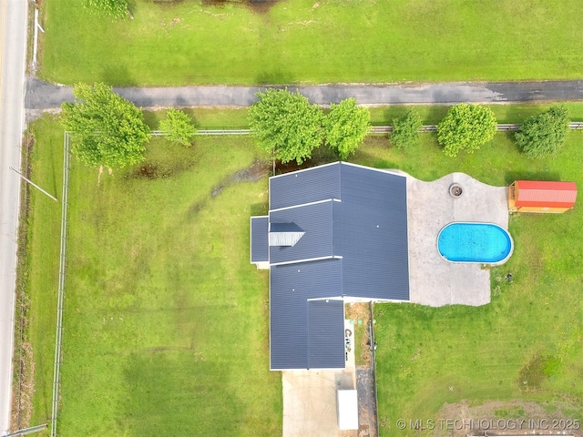 23814 E 91st St S, Broken Arrow, OK 74014 - bird's eye view of a pool area