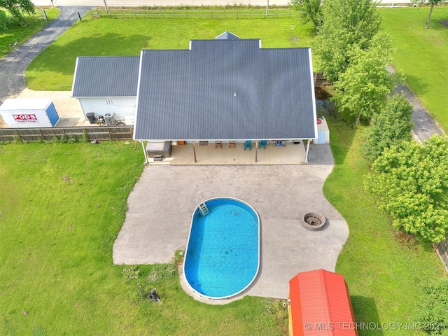 23814 E 91st St S, Broken Arrow, OK 74014 - view of subject property with a pool area