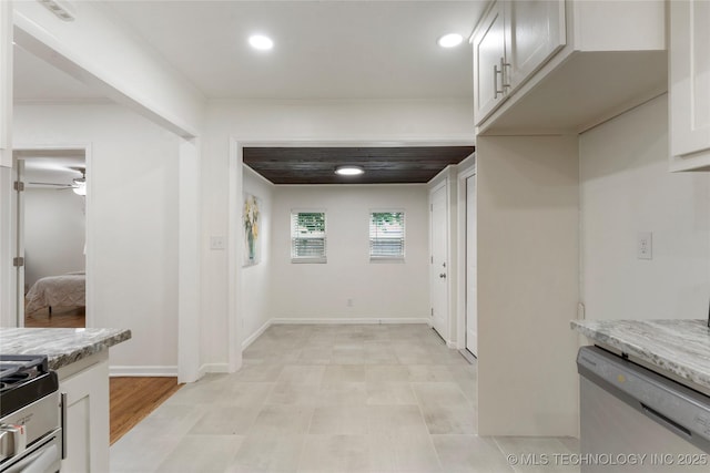 4514 S Quaker Ave, Tulsa, OK 74105 - corridor with recessed lighting and baseboards
