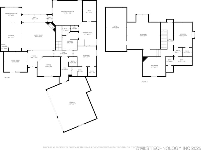 7734 S Indian Ave, Tulsa, OK 74132 - floor plan / room layout