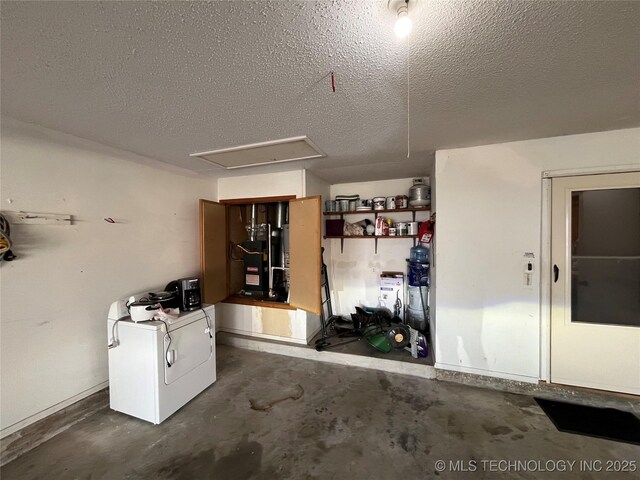 1700 S Cypress Ave, Broken Arrow, OK 74012 - garage with washer / clothes dryer and heating unit