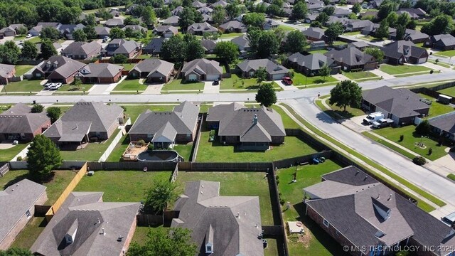15310 E 89th Pl, Owasso, OK 74055 - aerial view of property's location featuring nearby suburban area