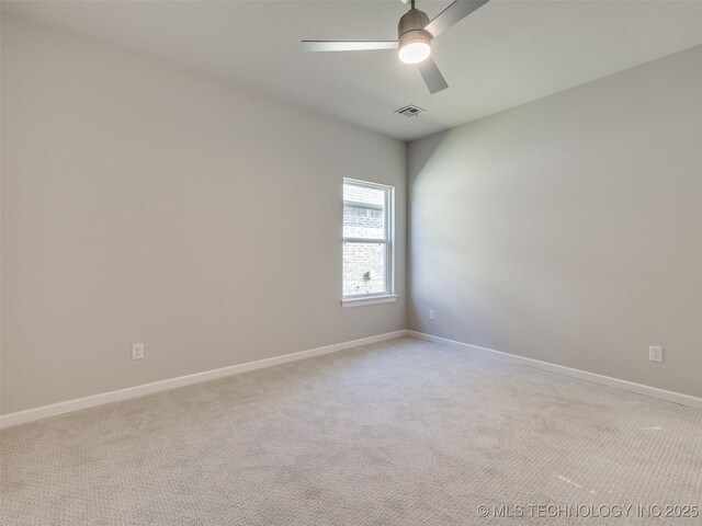 4010 W Baton Rouge St, Broken Arrow, OK 74011 - spare room with ceiling fan, carpet, and baseboards