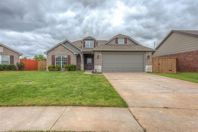 13010 E 122nd Pl, Collinsville, OK 74021 - view of front of property with driveway, roof with shingles, brick siding, and a garage