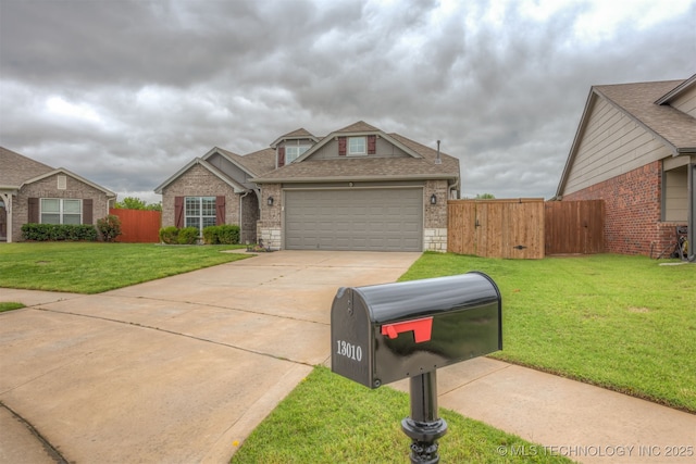 13010 E 122nd Pl, Collinsville, OK 74021 - traditional-style home with brick siding, a shingled roof, driveway, and an attached garage