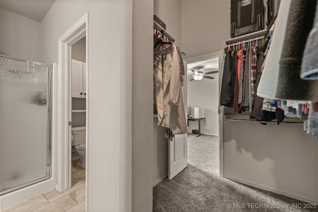 13010 E 122nd Pl, Collinsville, OK 74021 - spacious closet featuring ceiling fan