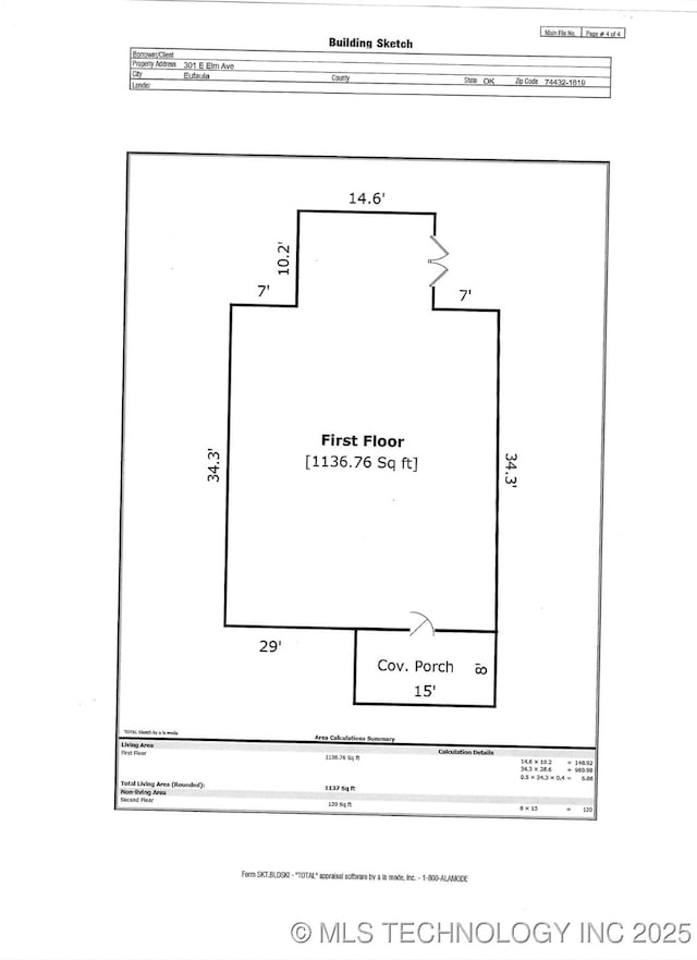 301 E Elm Ave, Eufaula, OK 74432 - home floor plan