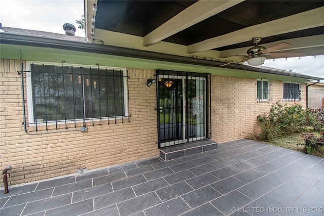 11612 E 28th St, Tulsa, OK 74129 - view of patio featuring a ceiling fan