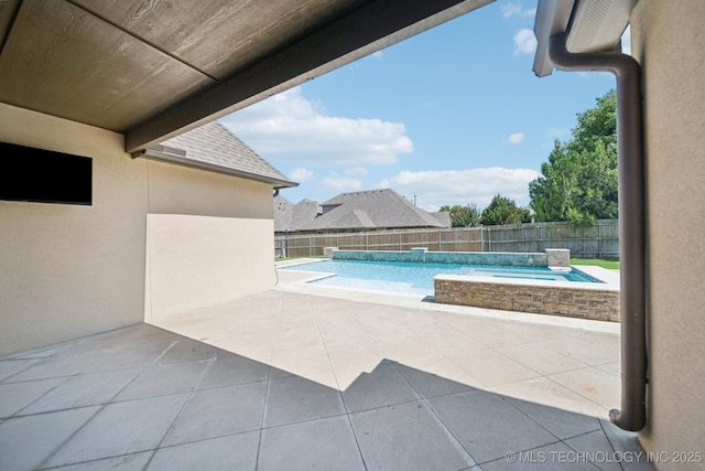 16210 E 49th St, Tulsa, OK 74134 - view of swimming pool featuring a patio area and a fenced backyard