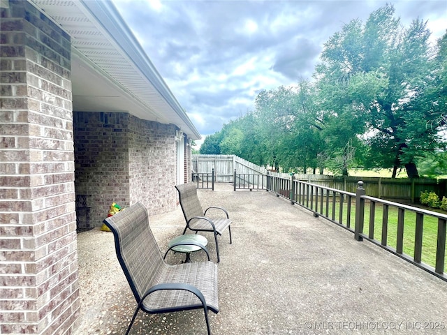 1403 NW Mimosa Cir, Stigler, OK 74462 - view of patio / terrace