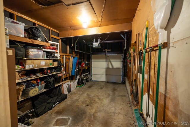 4524 E 45th St, Tulsa, OK 74135 - garage featuring a garage door opener