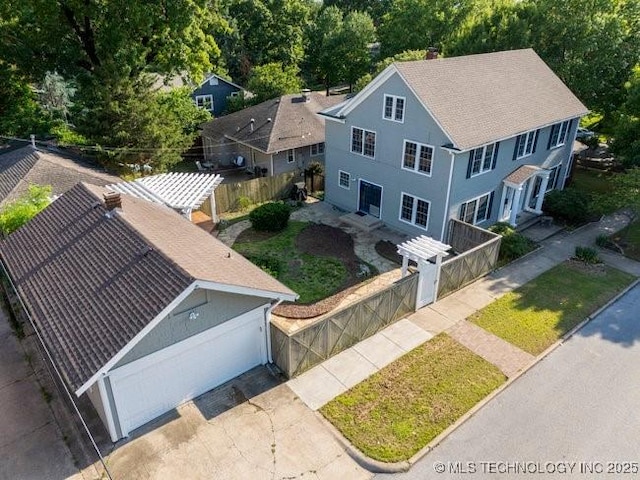 1701 S Rockford Ave, Tulsa, OK 74120 - view from above of property