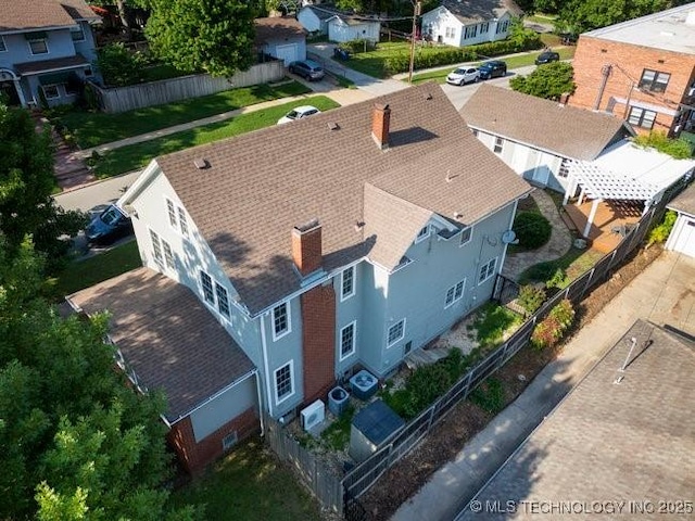 1701 S Rockford Ave, Tulsa, OK 74120 - aerial perspective of suburban area