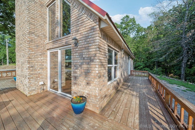 750 Spavinaw Hudson Pt, Spavinaw, OK 74366 - view of wooden terrace