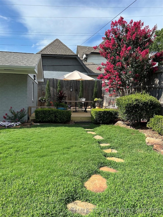 1241 E 29th St, Tulsa, OK 74114 - view of yard featuring a patio area