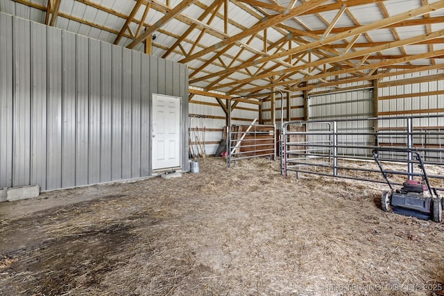 14355 N Trenton Ave, Skiatook, OK 74070 - garage with metal wall