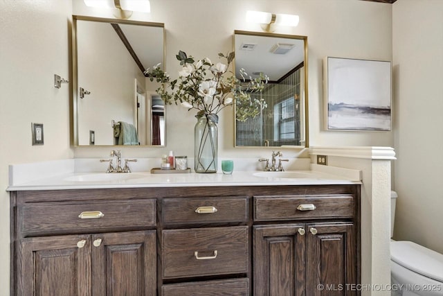 14355 N Trenton Ave, Skiatook, OK 74070 - full bath with double vanity and a tile shower