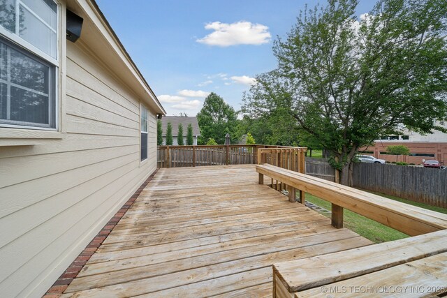9227 S 95th E Ave, Tulsa, OK 74133 - view of wooden terrace