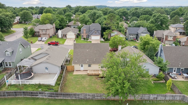 9227 S 95th E Ave, Tulsa, OK 74133 - aerial view of residential area