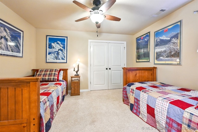 11715 S 93rd E Ave, Bixby, OK 74008 - carpeted bedroom featuring a closet and ceiling fan