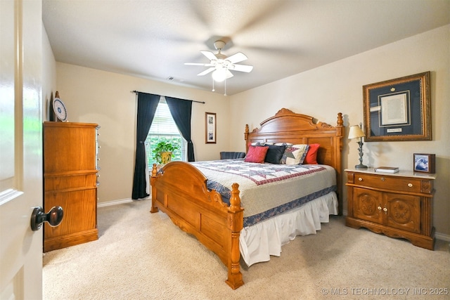 11715 S 93rd E Ave, Bixby, OK 74008 - bedroom featuring light carpet and a ceiling fan