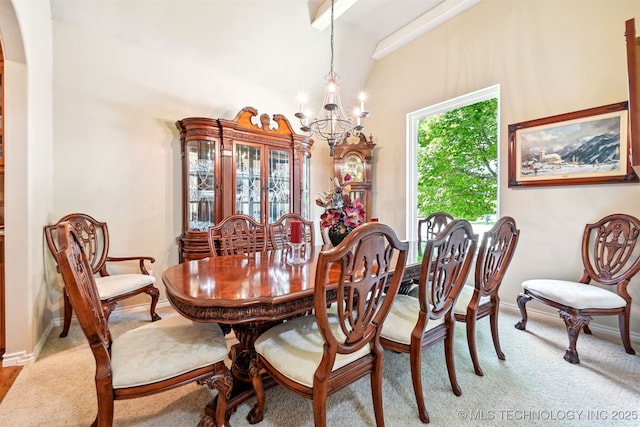 11715 S 93rd E Ave, Bixby, OK 74008 - carpeted dining space featuring a chandelier and arched walkways