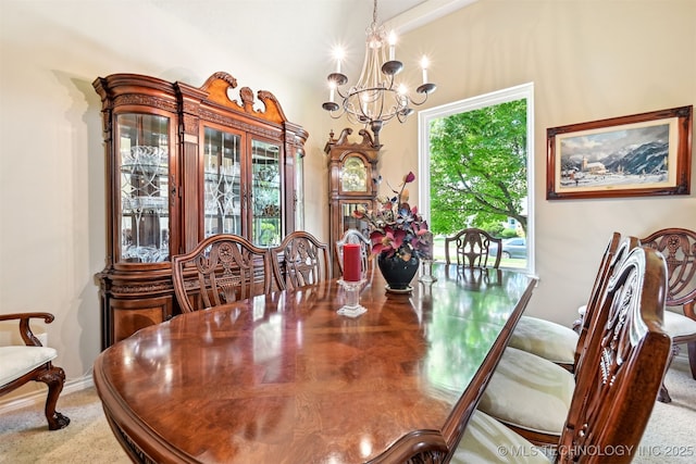 11715 S 93rd E Ave, Bixby, OK 74008 - dining space featuring a chandelier and carpet
