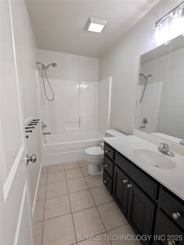 7870 N 163rd E Ct, Owasso, OK 74055 - full bathroom with vanity, toilet, bathtub / shower combination, and tile patterned flooring